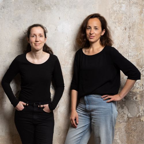 Foto von Swantje und Nina vom Zero Waste e. V. als „Einmal ohne, bitte“-Team Berlin mit Verlinkung zur Teamvorstellung