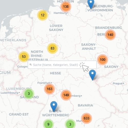 Verlinktes Vorschaubild der interaktiven Karte mit Suchfunktion der teilnehmenden Betriebe des deutschlandweiten Netzwerks von „Einmal ohne, bitte“