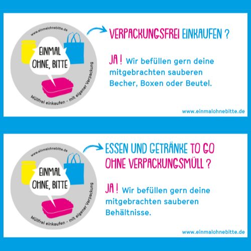 Vorschaubild der Vorlagen für Banner von „Einmal ohne, bitte“ zur Verwendung auf Websites von Betrieben